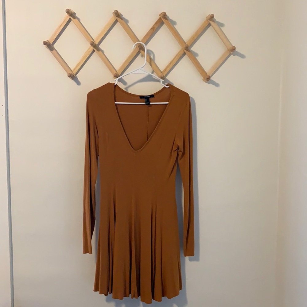 Deep V Mini Dress